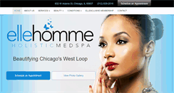 Desktop Screenshot of ellehommespa.com
